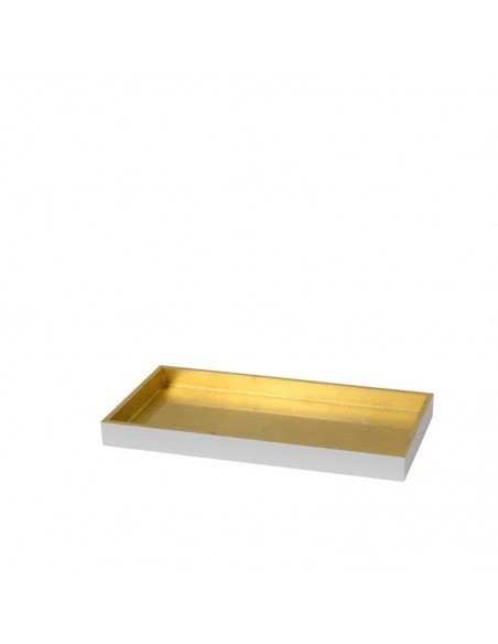 Lacktablett Vietnam in der Farbe Weiss und Gold Lacktablett Vietnam in der Farbe Weiss und Gold