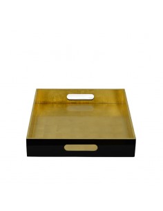 Lacktablett Vietnam in der Farbe Schwarz und Silber 2