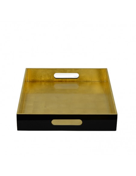 Lacktablett Vietnam in der Farbe schwarz und gold Lacktablett Vietnam in der Farbe schwarz und gold