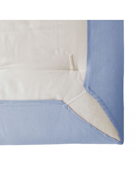 Spannlaken mit Gummizug, Stoff Baumwoll Jacquard col. royal blue dunkel Spannlaken mit Gummizug, Stoff Baumwoll Jacquard col. royal blue dunkel