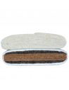 Sato futon cushion mat with sleeping mat solid ecru, content coconut fibres, horsehair and virgin wool