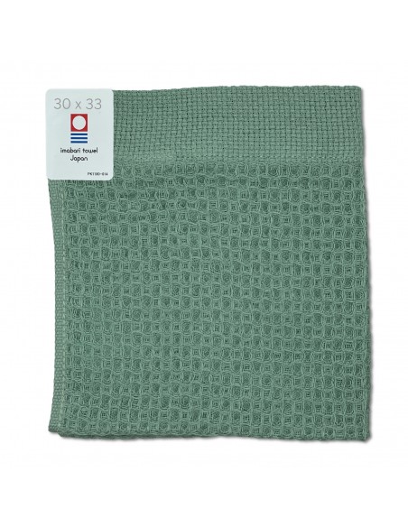 Imabari Towel Waschlappen Salbei, 30 x 33