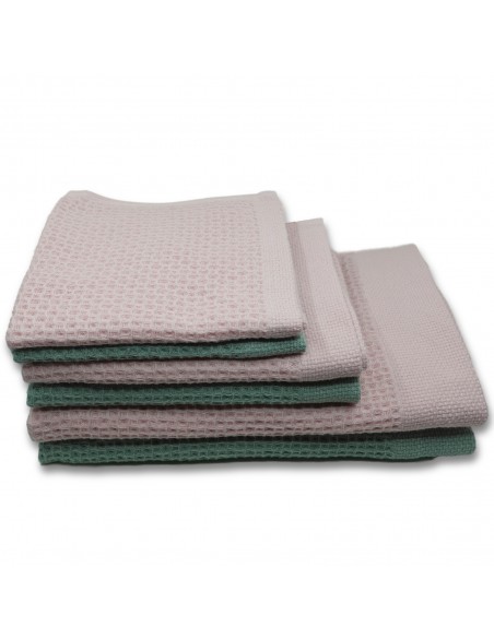 Imabari Towel Handtuch Salbei und Rose drei Grössen