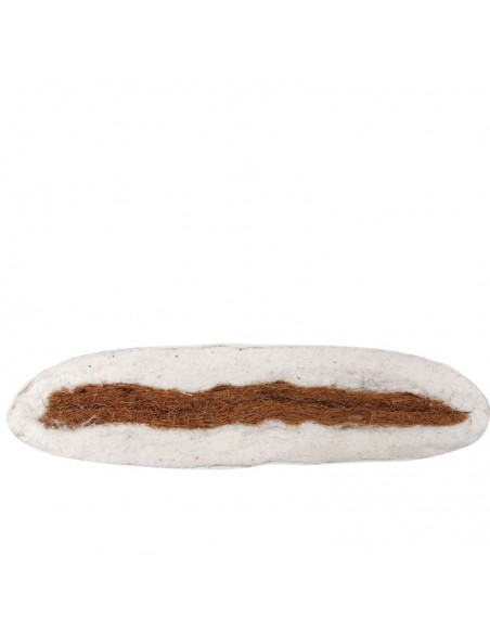 Sato Futon Vegan Rollmatte fest ecru mit Kokosfasern und Baumwolle