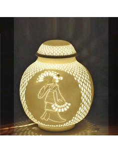 Herend Leuchten Biscuit-Porzellan Masterarbeit von Herender Abschlussprüfung 2