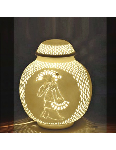 Herend Leuchten Biscuit-Porzellan Masterarbeit von Herender Abschlussprüfung