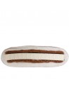 Sato futon cushion mat Integral vegan ecru with natural latex, coconut fibres and cotton