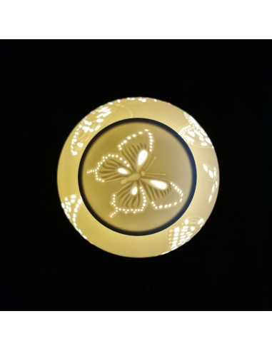 Herend Leuchten Biscuit-Porzellan Masterarbeit von Herender Abschlussprüfung, Obenansicht