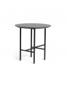 Side table SQ Side Table with metal frame, black oak table top