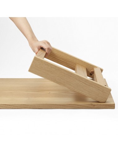 Folding Table Japan, solid wood without metal, mechanism in wood, chestnut wood