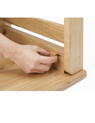 Folding Table Japan, solid wood without metal, mechanism in wood, chestnut wood