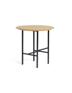 Beistelltisch SQ Side Table mit Metallgestell, Tischplatte Eiche schwarz 2