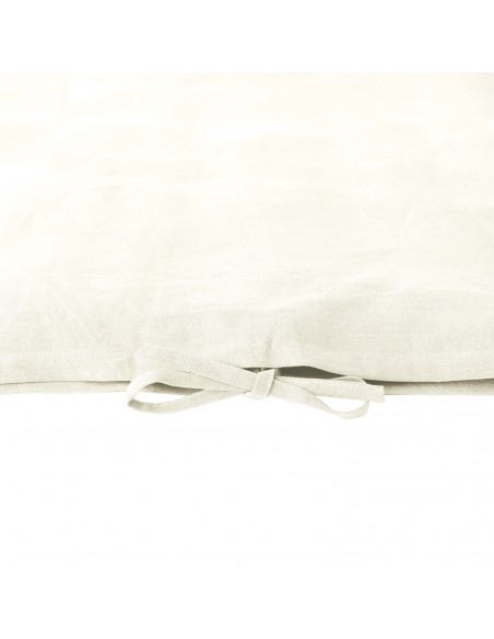 Organic linen Linus col. cream white Organic linen Linus col. cream white