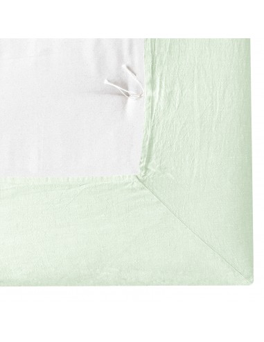 Fitted sheet fabric organic linen col. light green