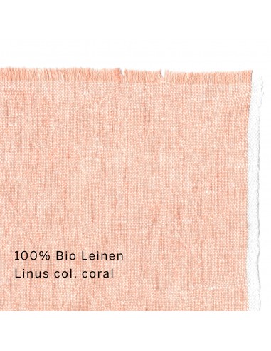 fabric organic linen col. coral fabric organic linen col. coral