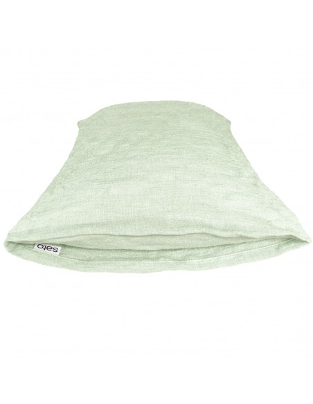 Cushion cover fabric organic linen Linus col. light green Cushion cover fabric organic linen Linus col. light green