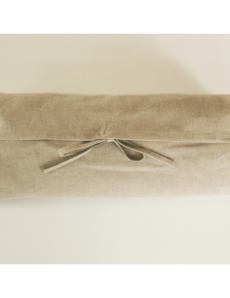 Nackenrollen Bezug Stoff Bio Leinen roh Nackenrollen Bezug Stoff Bio Leinen roh