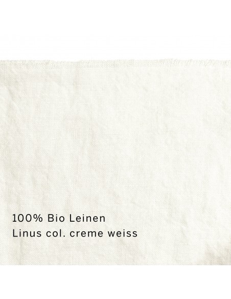 Stoff Bio Leinen Linus col. creme weiss Stoff Bio Leinen Linus col. creme weiss