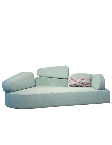 Mosspink Brühl Sofa,  Lehnenmodul und Bezüge sind abnehmbar. Mosspink Brühl Sofa,  Lehnenmodul und Bezüge sind abnehmbar.