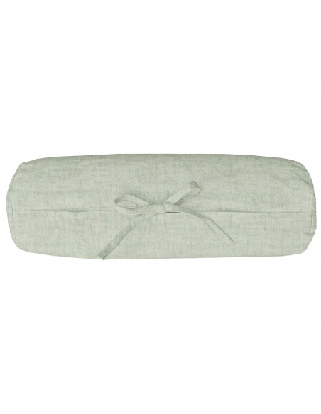 Nackenrollen Bezug, Stoff Bio Leinen Linus col. grün Nackenrollen Bezug, Stoff Bio Leinen Linus col. grün