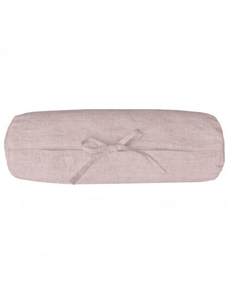 Nackenrollen Bezug, Stoff Bio Leinen Linus col. rosa Nackenrollen Bezug, Stoff Bio Leinen Linus col. rosa