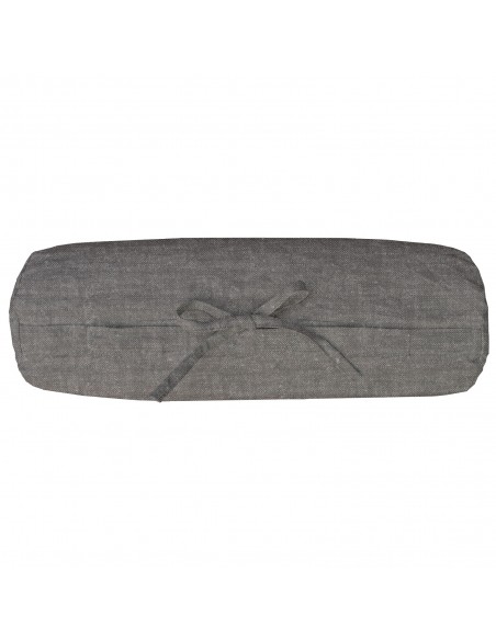 Nackenrollen Bezug, Stoff Bio Leinen Linus col. schwarz Nackenrollen Bezug, Stoff Bio Leinen Linus col. schwarz