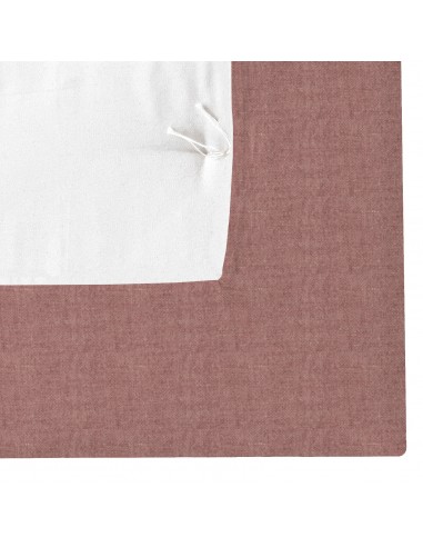 Fitted sheet fabric organic linen col. red