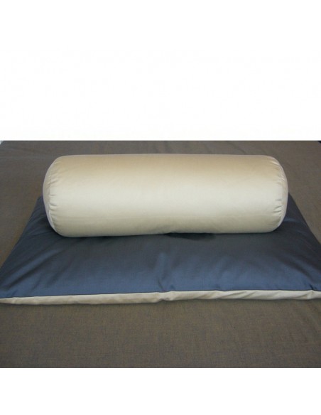 Sato millet pillow with bolster, cotton satin cover