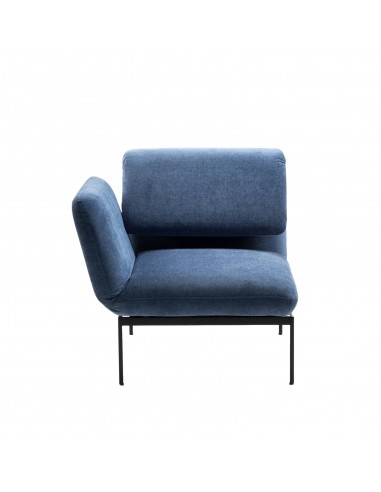 Brühlsofa roro Sessel small, multifunktional, Kopflehne und Beinstütze hoch gestellt.