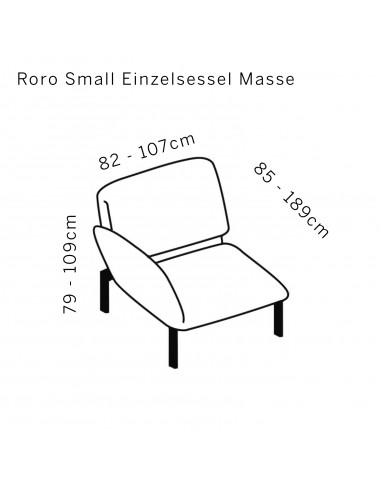 Roro small classic Armchair | Brühl Sofa