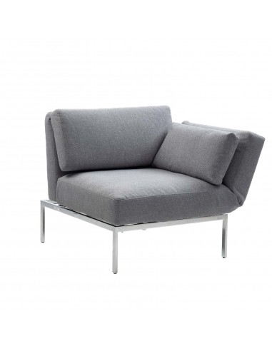 Brühlsofa roro armchair soft, multifunctional, metal base, removable cover. Armchair in basic position.