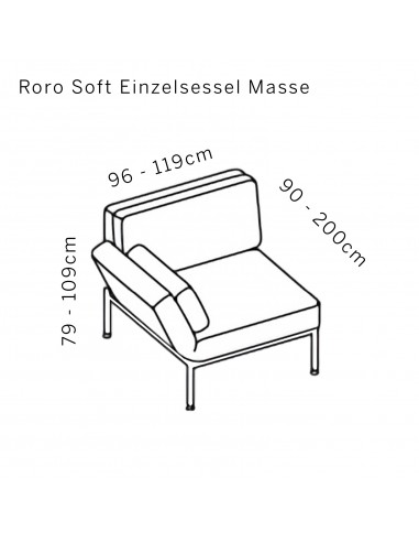 Roro soft Einzelsessel Masse