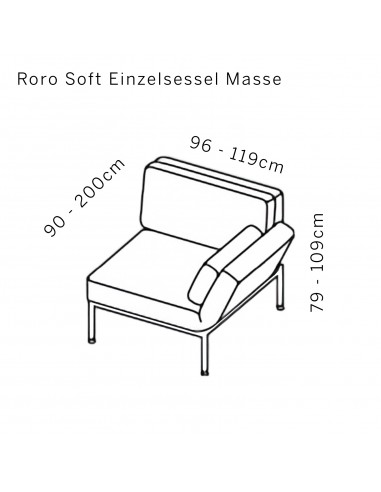 Roro soft Einzelsessel Masse