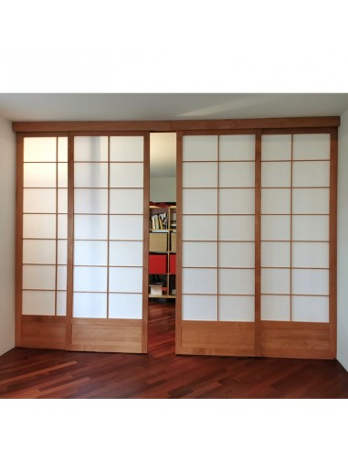 Shoji Schiebetüren Rotbiche mit Washi bespannt Shoji Schiebetüren Rotbiche mit Washi bespannt