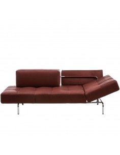 Jerry Brühl Sofa, mit abziehbarem Bezug, mit verstellbarer Seitenlehne bei Sato 2