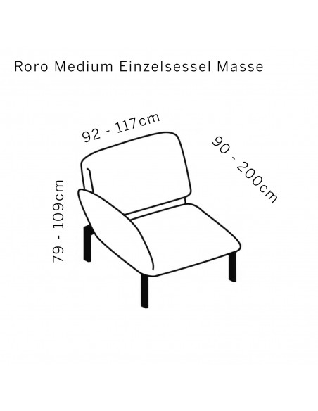 Brühl Sofa Roro Medium Sessel, multifunktional, erhältlich bei Sato