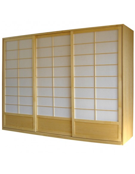 Sato Shoji cabinet Todana maple with washstand sliding doors
