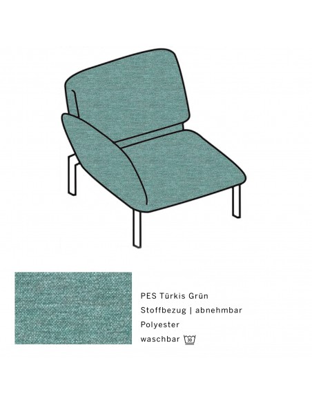 Brühl Sofa Roro Medium Single Chair, multifunctional, available at Sato in Zurich, Switzerland Brühl Sofa Roro Medium Single Chair, multifunctional, available at Sato in Zurich, Switzerland