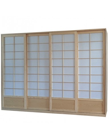Sato Shoji cabinet Todana ash with washstand sliding doors