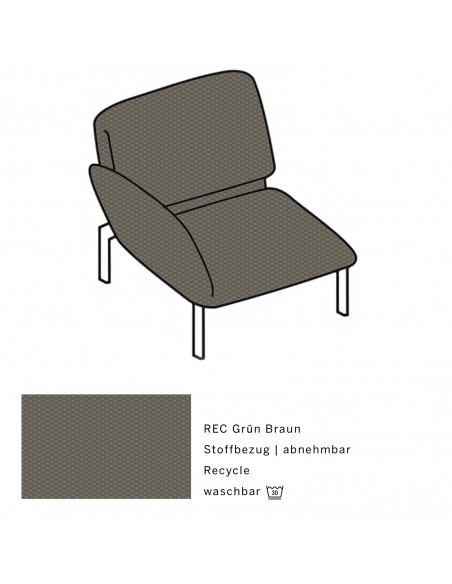 Brühl Sofa Roro Medium Single Chair, multifunctional, available at Sato in Zurich, Switzerland Brühl Sofa Roro Medium Single Chair, multifunctional, available at Sato in Zurich, Switzerland