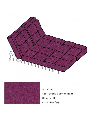 Brühl Cross Over Sofa, clear-cut, functional, aesthetic, lounge, sofa bed, double lounger, adjustable backrest