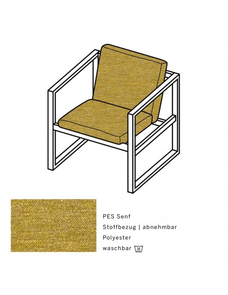 Grace Wood armchair, Brühl, available at Sato in Zurich, elegant, minimalist, wooden frame, single armchair, upholstered seat Grace Wood armchair, Brühl, available at Sato in Zurich, elegant, minimalist, wooden frame, single armchair, upholstered seat