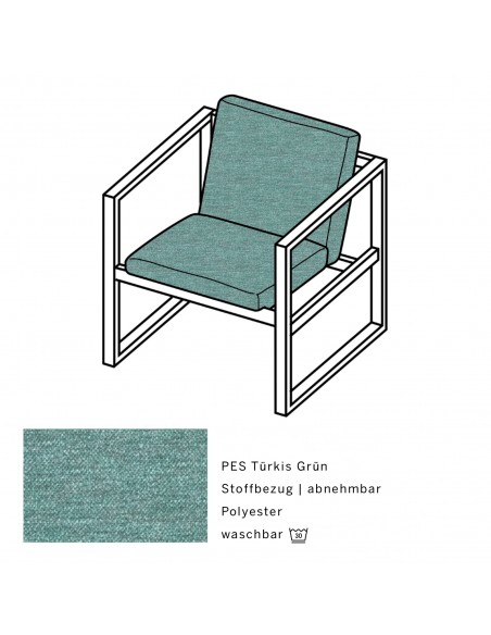 Grace Wood armchair, Brühl, available at Sato in Zurich, elegant, minimalist, wooden frame, single armchair, upholstered seat, s Grace Wood armchair, Brühl, available at Sato in Zurich, elegant, minimalist, wooden frame, single armchair, upholstered seat, s