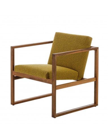 Grace Wood armchair, Brühl, available at Sato in Zurich, elegant, minimalist, wooden frame, single armchair, upholstered seat, s Grace Wood armchair, Brühl, available at Sato in Zurich, elegant, minimalist, wooden frame, single armchair, upholstered seat, s
