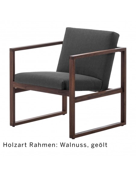 Grace Wood armchair, Brühl, available at Sato in Zurich, elegant, minimalist, wooden frame, single armchair, upholstered seat, s Grace Wood armchair, Brühl, available at Sato in Zurich, elegant, minimalist, wooden frame, single armchair, upholstered seat, s