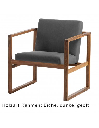 Grace Wood armchair, Brühl, available at Sato in Zurich, elegant, minimalist, wooden frame, single armchair, upholstered seat, s Grace Wood armchair, Brühl, available at Sato in Zurich, elegant, minimalist, wooden frame, single armchair, upholstered seat, s