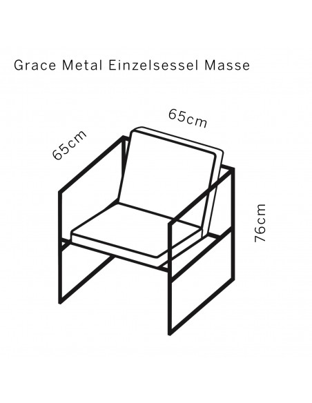 Brühl armchair, Grace Metal, armchair, single armchair, minimalist, filigree, aesthetic, metal frame black powder-coated Brühl armchair, Grace Metal, armchair, single armchair, minimalist, filigree, aesthetic, metal frame black powder-coated