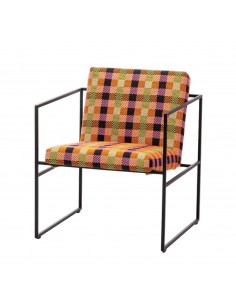 Brühl armchair, Grace Metal, armchair, single armchair, minimalist, filigree, aesthetic, metal frame black powder-coated 2