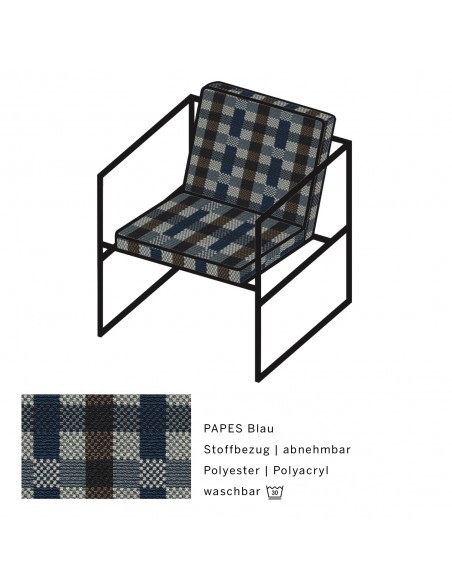 Brühl armchair, Grace Metal, armchair, single armchair, minimalist, filigree, aesthetic, metal frame black powder-coated Brühl armchair, Grace Metal, armchair, single armchair, minimalist, filigree, aesthetic, metal frame black powder-coated