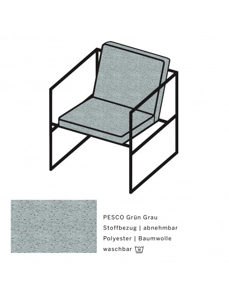 Brühl armchair, Grace Metal, armchair, single armchair, minimalist, filigree, aesthetic, metal frame black powder-coated Brühl armchair, Grace Metal, armchair, single armchair, minimalist, filigree, aesthetic, metal frame black powder-coated